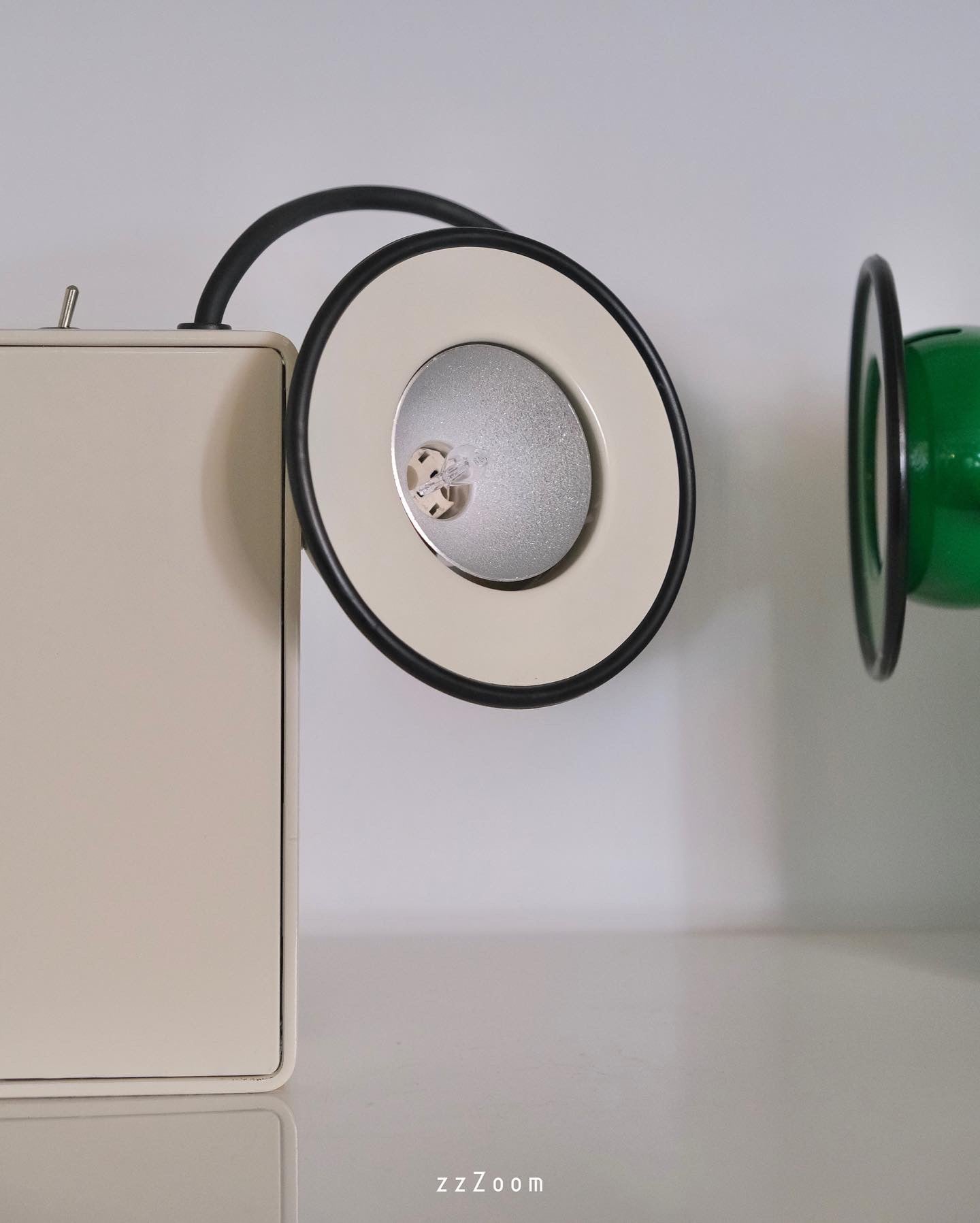 Vintage table lamp Mod.Minibox design by Gae Aulenti & Piero Castiglioni for Stilnovo, 1980s