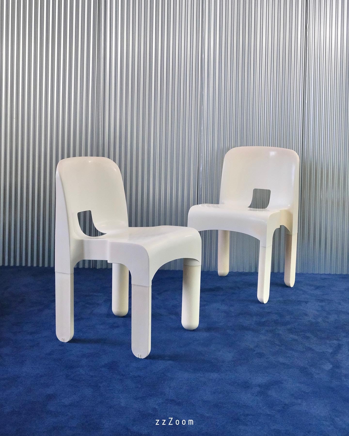 Vintage Mod.Universale stacking chair design by Joe Colombo for Kartell, 1967