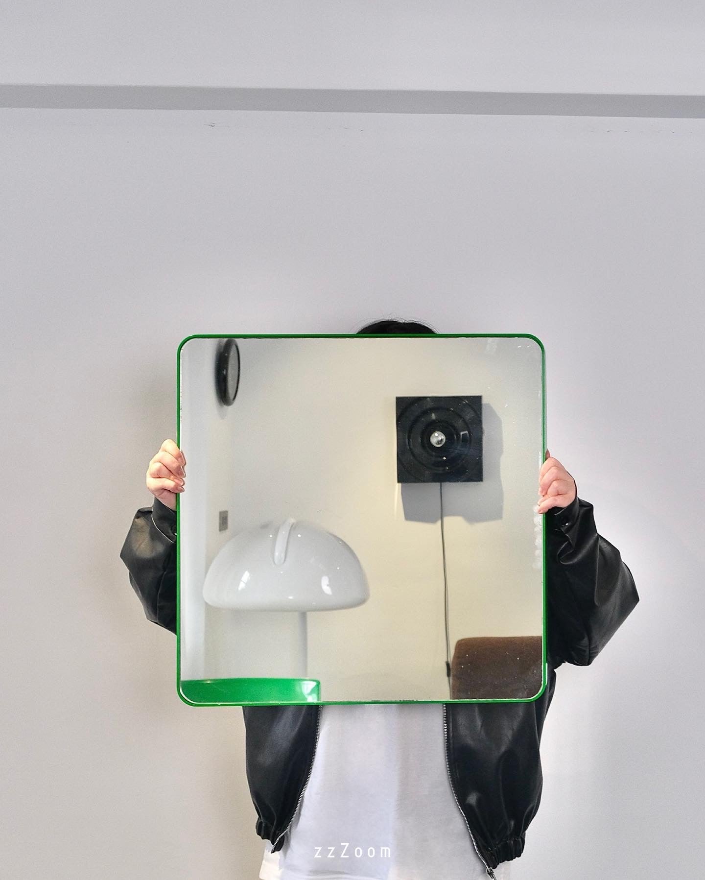 Vintage plastic frame mirror by Gedy, 1970s