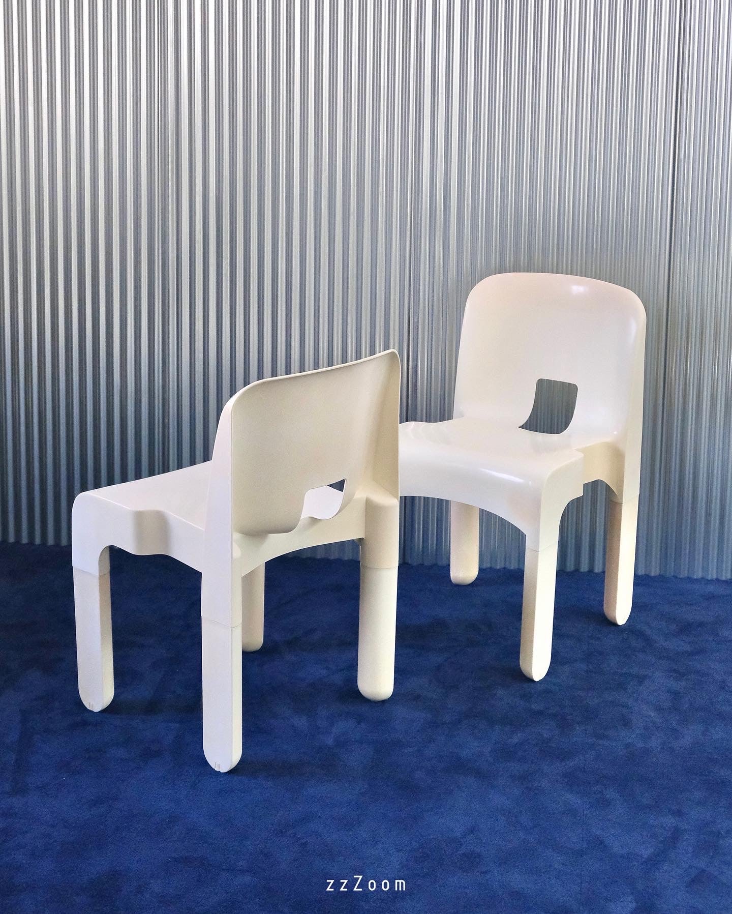 Vintage Mod.Universale stacking chair design by Joe Colombo for Kartell, 1967