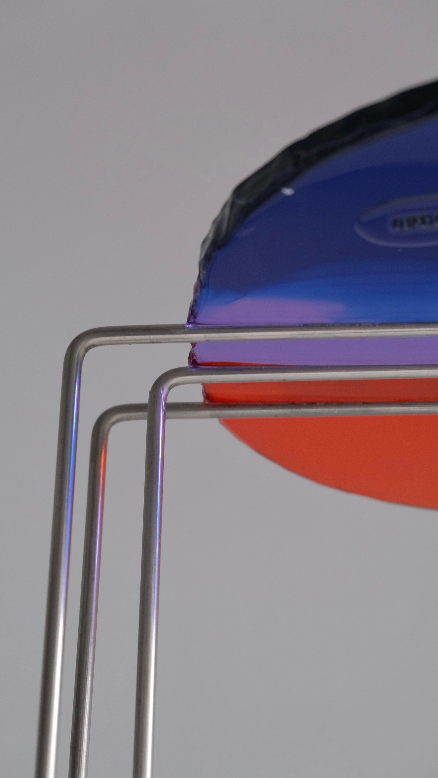Triple Play Coffee Table design by Gaetano Pesce for Fish Design, now(blue, lilac,orange)