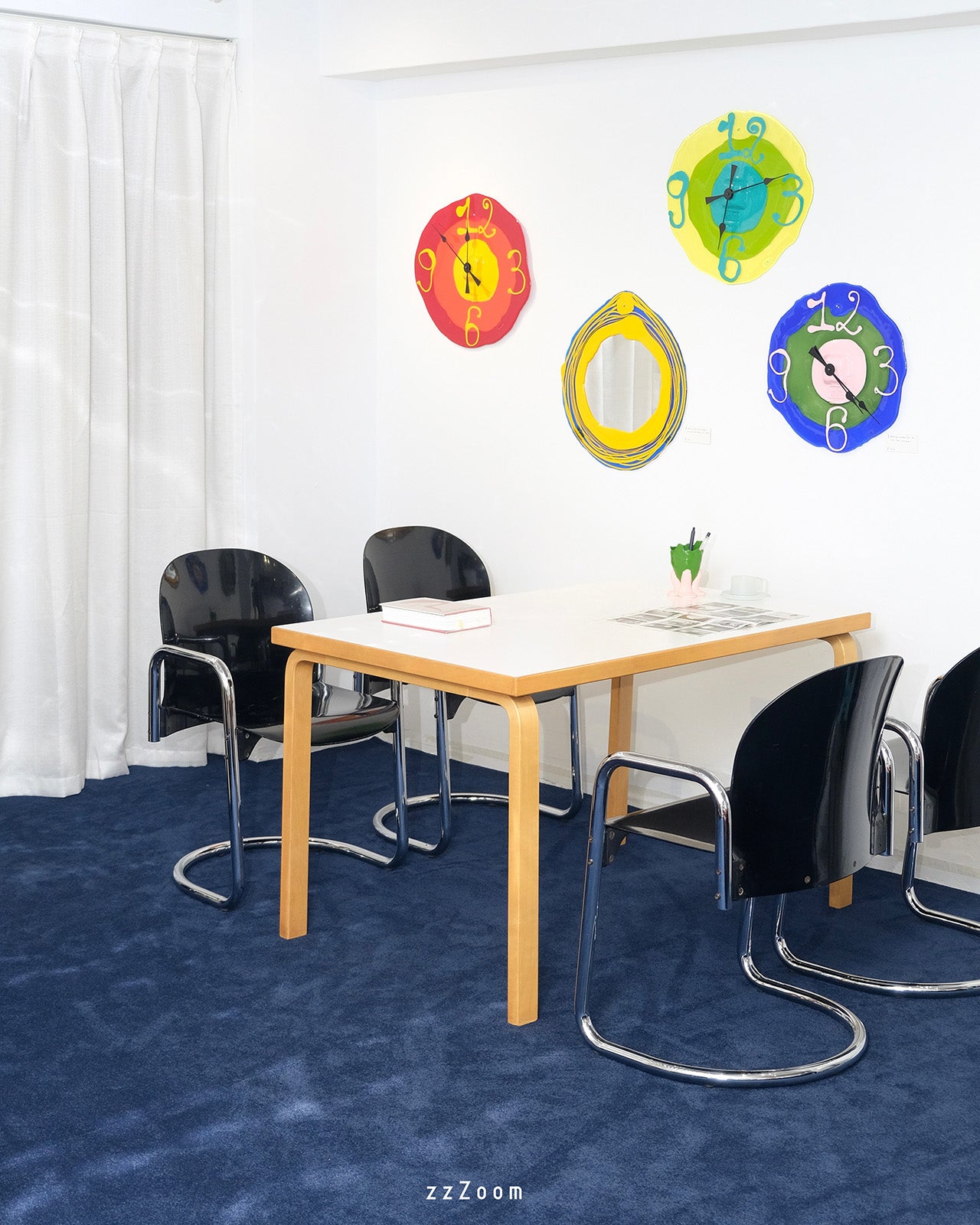 Vintage Mod.Dialogo dining chairs by Afra & Tobia Scarpa for B&B Italia, 1970s