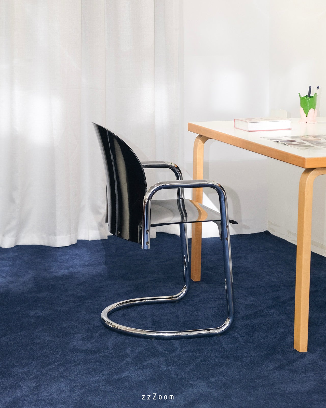 Vintage Mod.Dialogo dining chairs by Afra & Tobia Scarpa for B&B Italia, 1970s