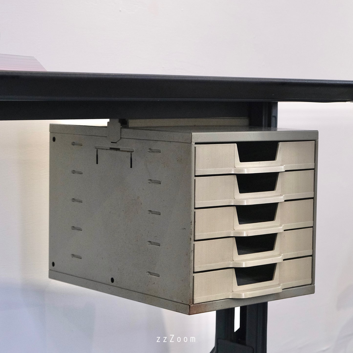 Vintage Arco steel desk design by Studio BBPR for Olivetti, 1960s