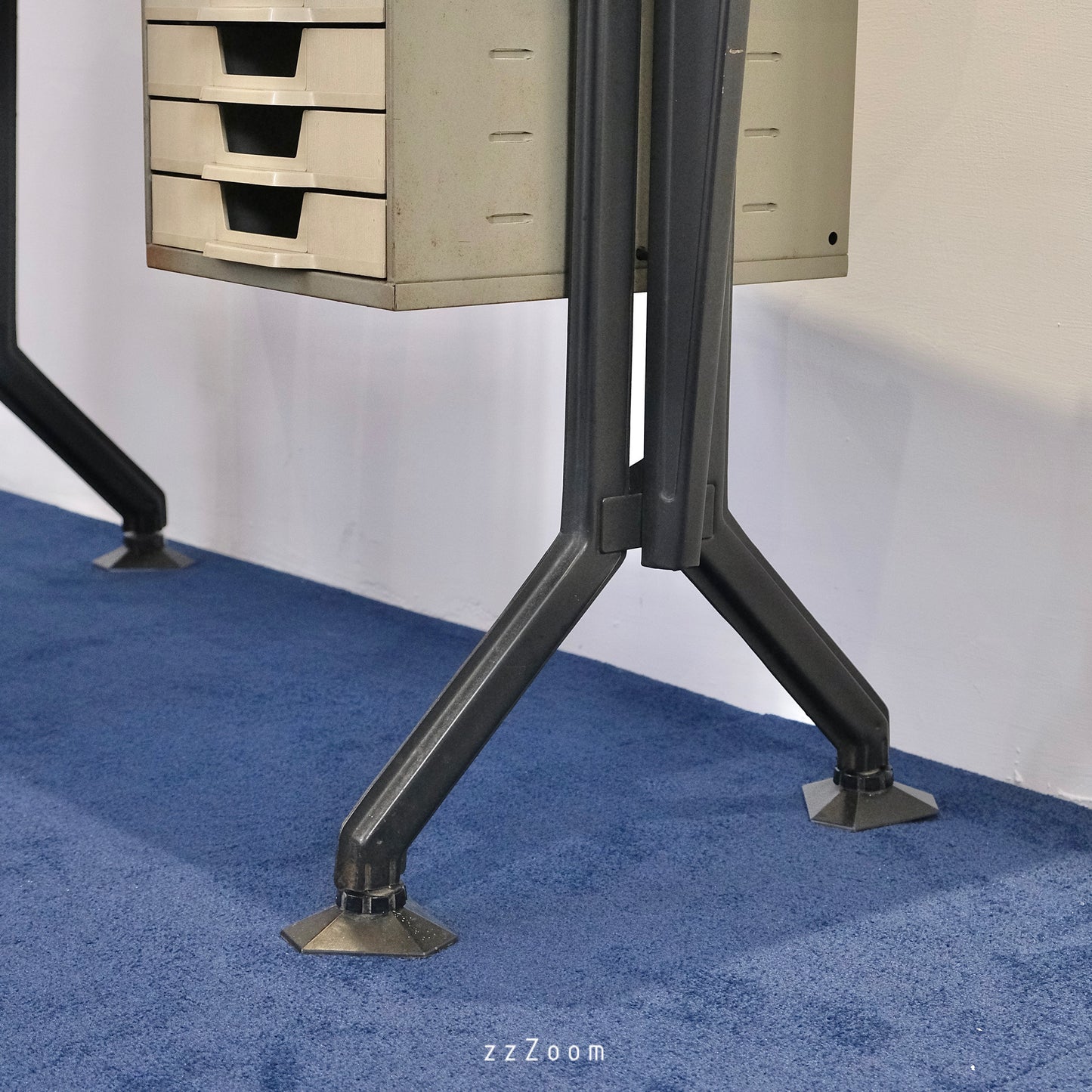Vintage Arco steel desk design by Studio BBPR for Olivetti, 1960s