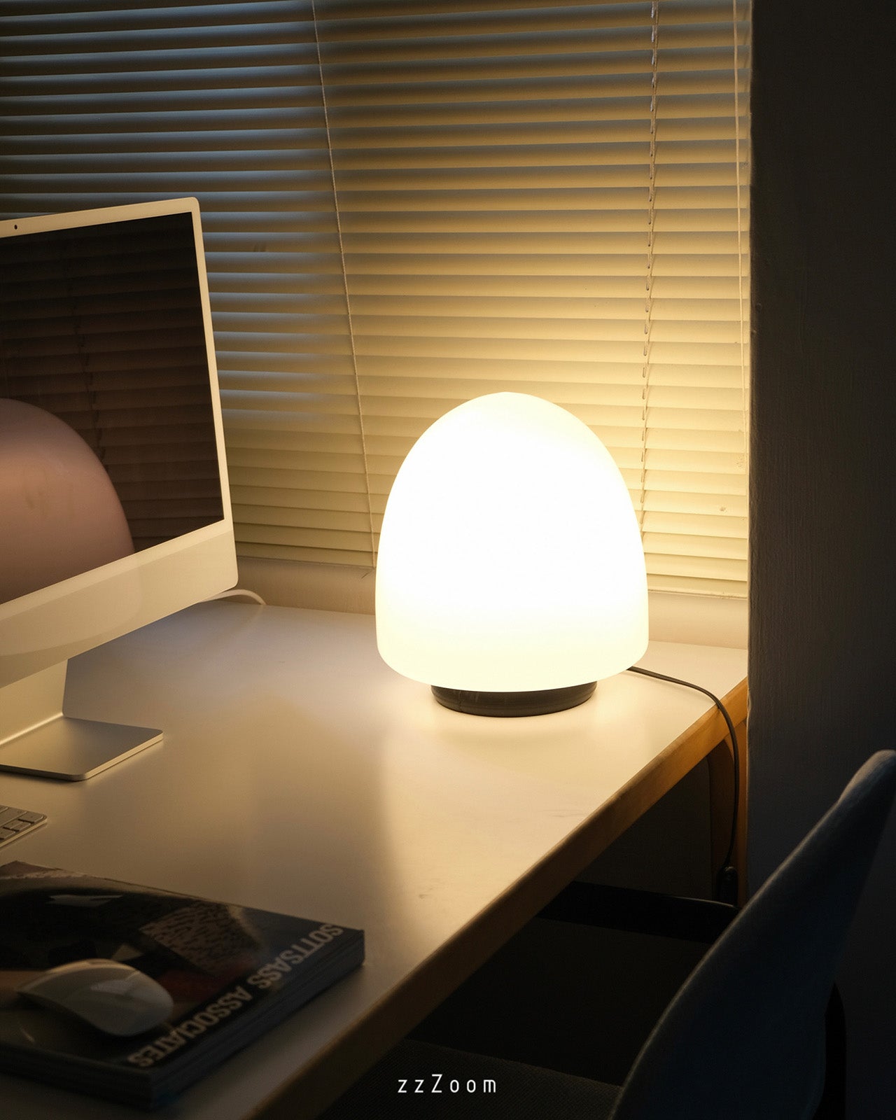 Vintage Mod.EBE glass table lamp by Giusto Toso for Leucos, 1970s