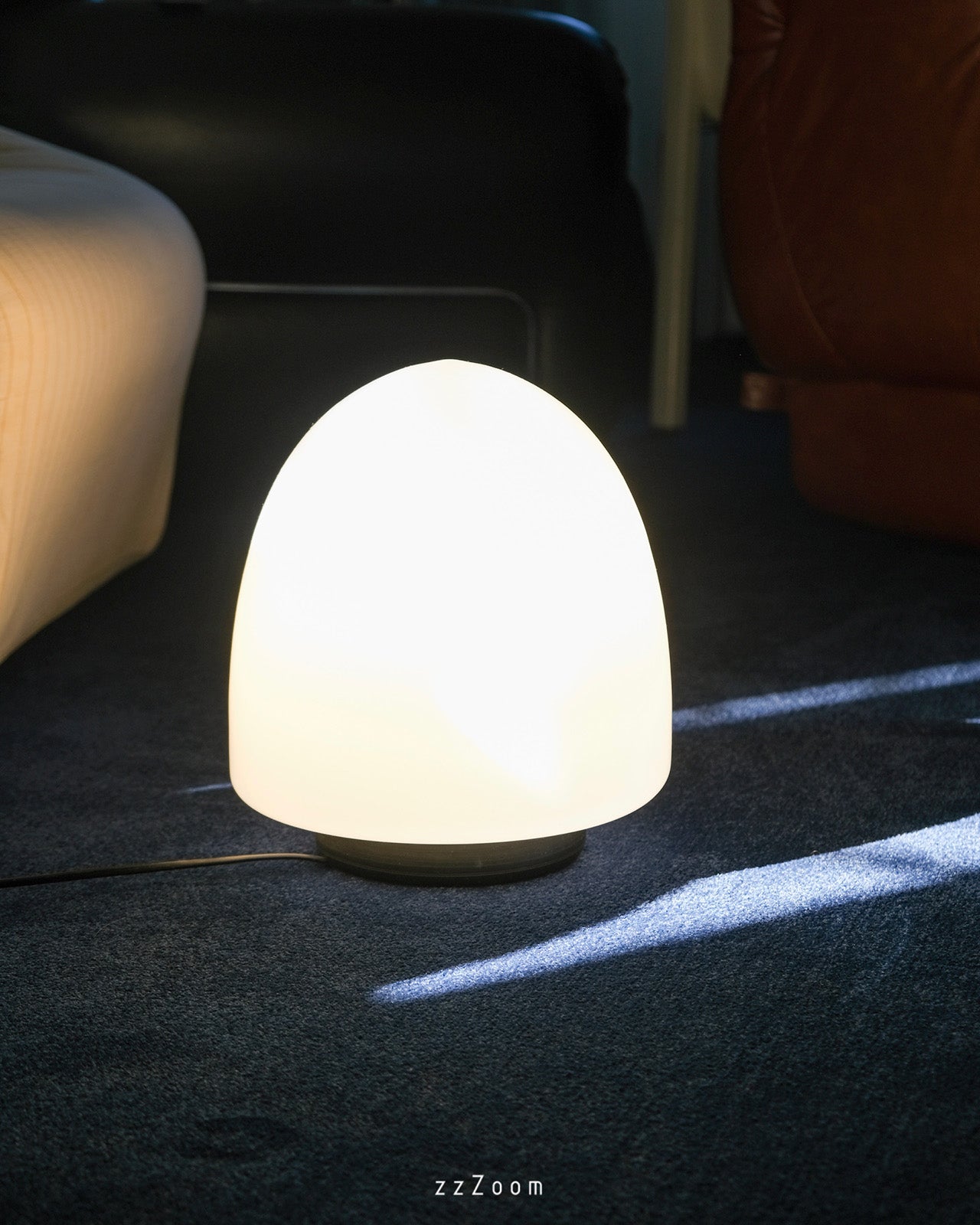 Vintage Mod.EBE glass table lamp by Giusto Toso for Leucos, 1970s