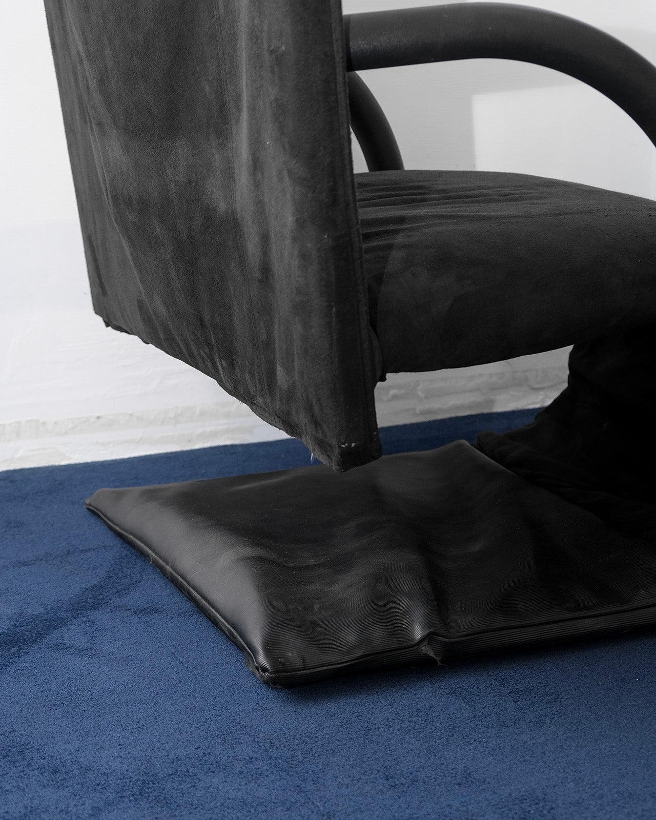 Vintage Mod.Zen chair and Ottoman by Claude Brisson for Ligne Roses, 1980s