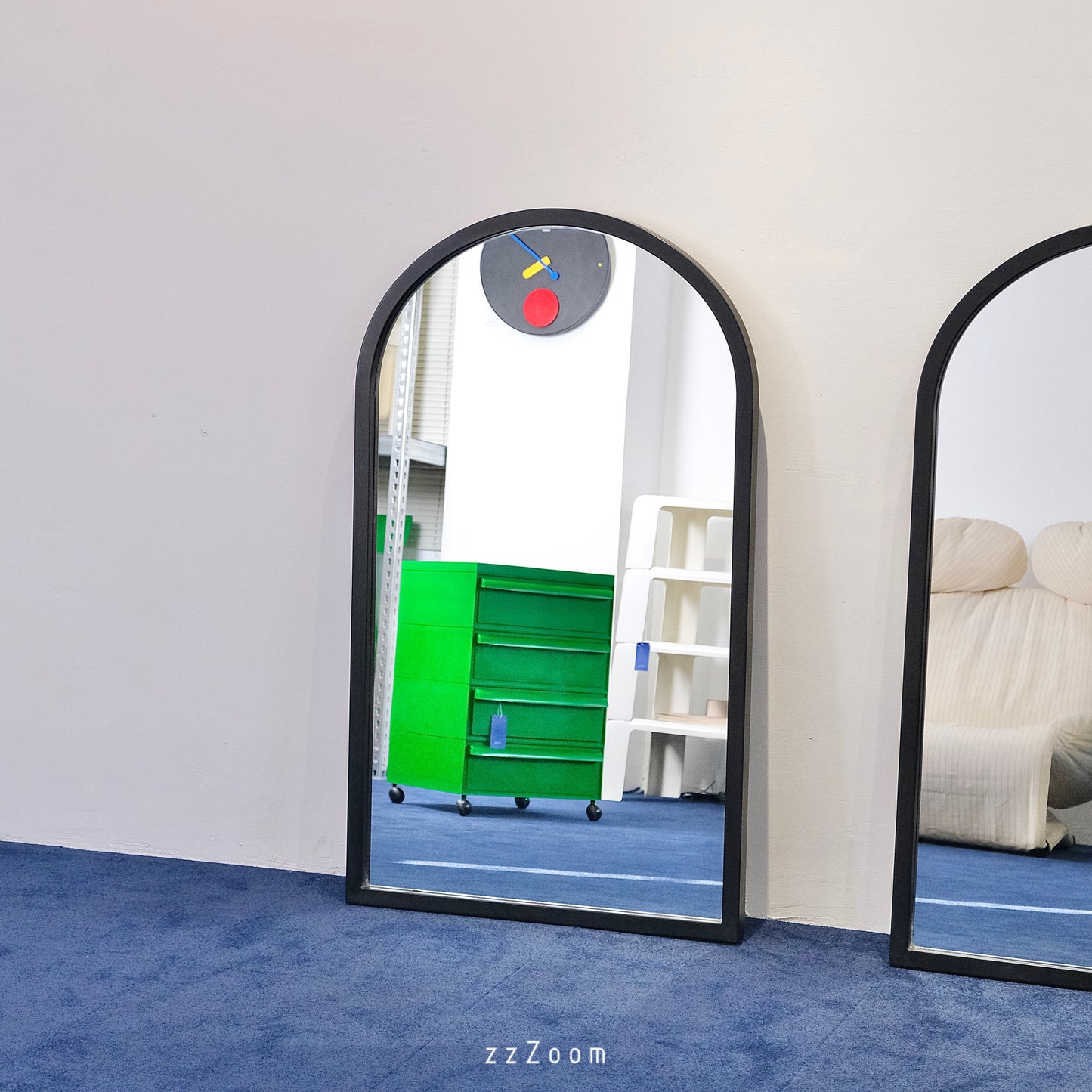 Vintage mirror design by Anna Castelli Ferrieri for Kartell, 1980s