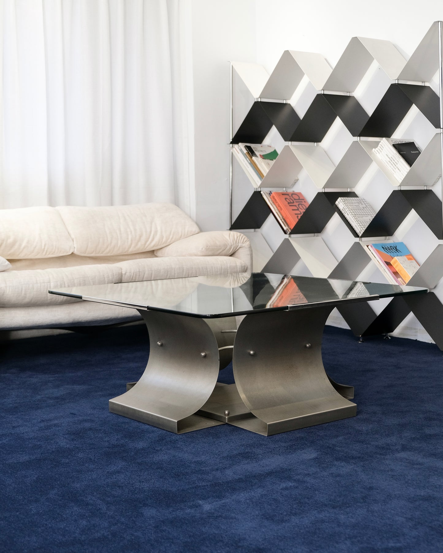 Vintage coffee table by Francois Monnet for Kappa,France 1970s