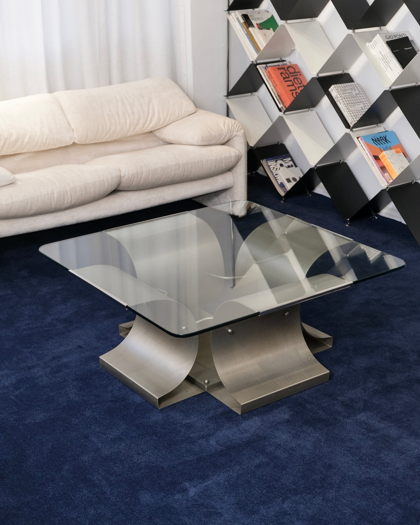 Vintage coffee table by Francois Monnet for Kappa,France 1970s