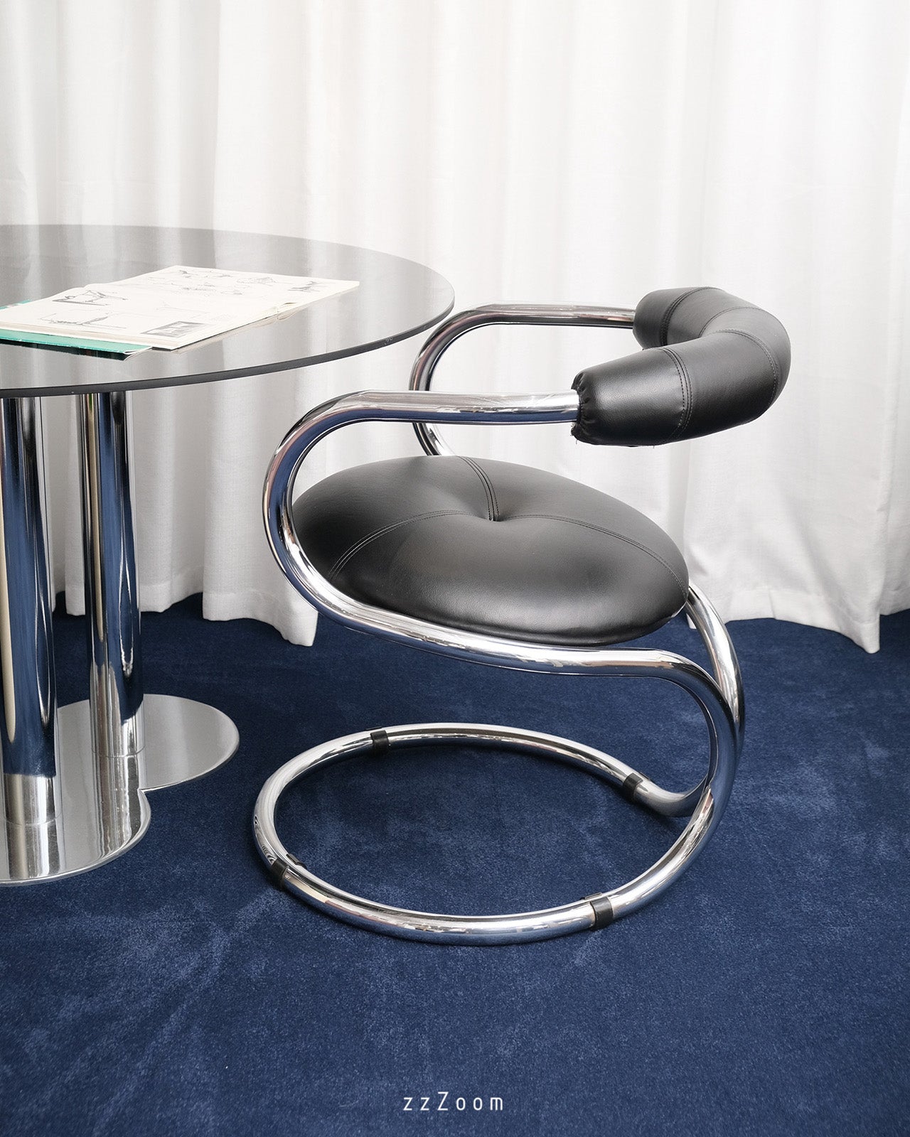 Vintage dining chairs by Rudi Bonzanini for Tecnosalotto, 1970s