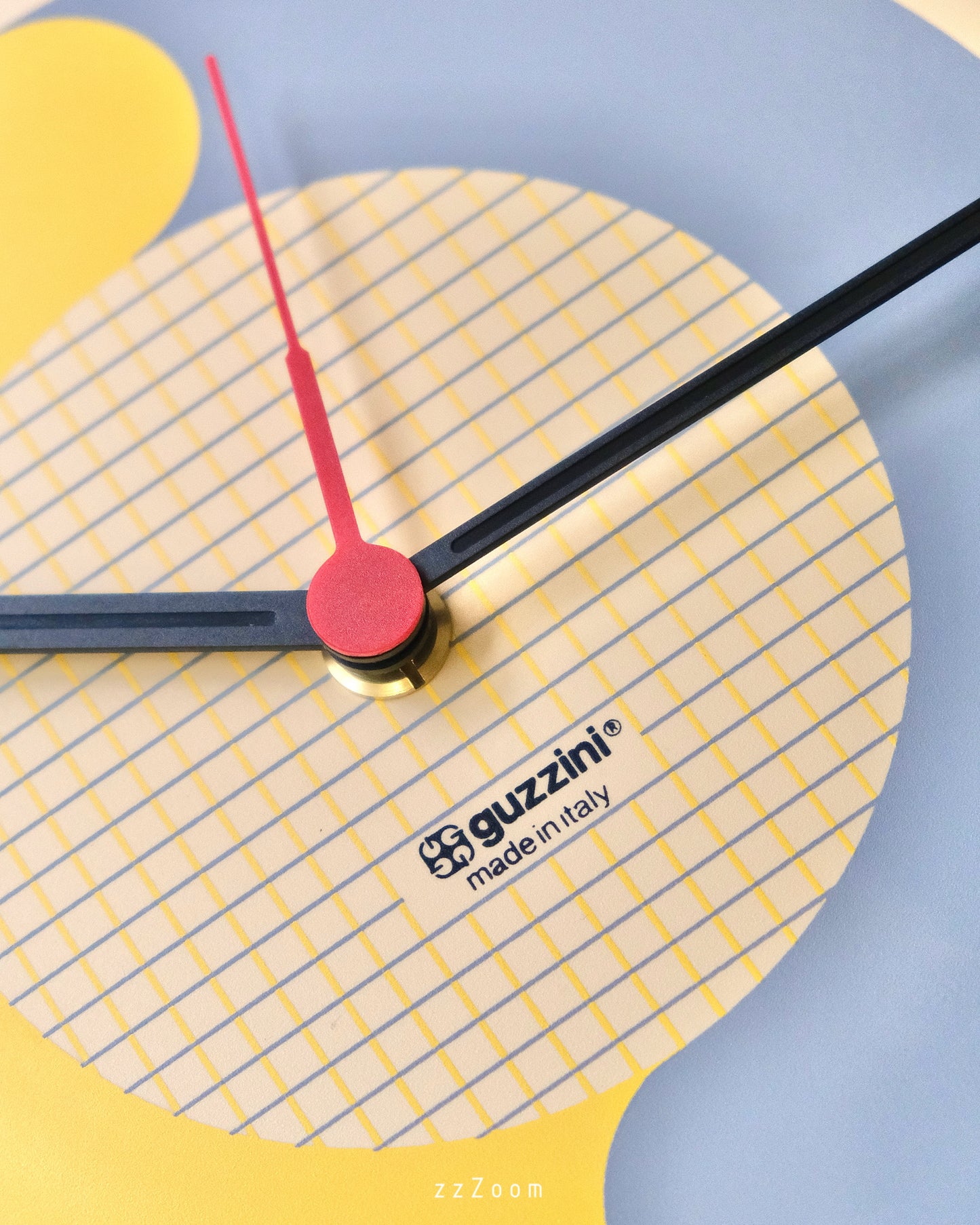 Vintage wall clock by Guzzini , 1980s