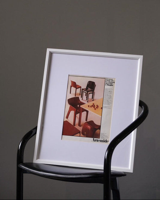 Vintage Artemide poster (Gaudi chair)