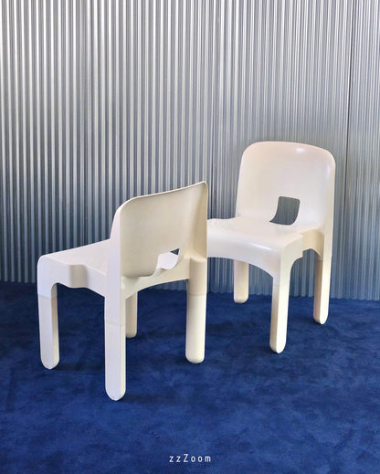 Vintage Mod.Universale stacking chair design by Joe Colombo for Kartell, 1967