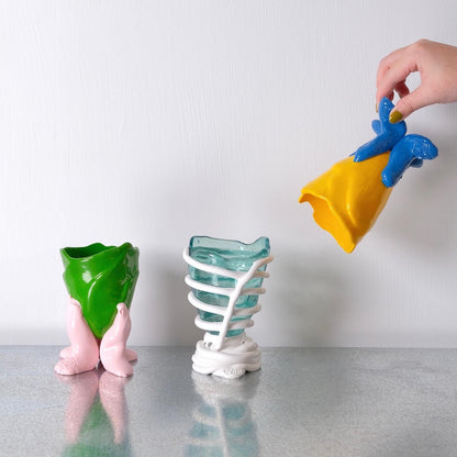 Pompitu II (XS) design by Gaetano Pesce for Fish Design,Yellow/Blu