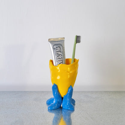 Pompitu II (XS) design by Gaetano Pesce for Fish Design,Yellow/Blu