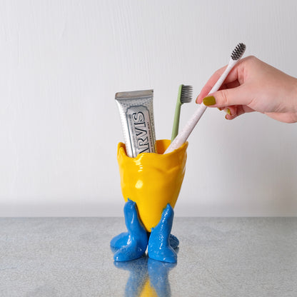 Pompitu II (XS) design by Gaetano Pesce for Fish Design,Yellow/Blu