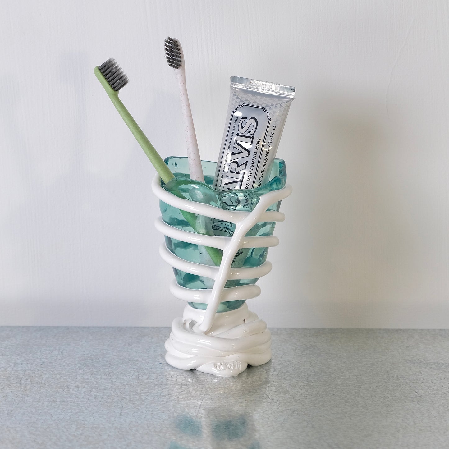 Pompitu II (XS) design by Gaetano Pesce for Fish Design,Aqua/Matt White