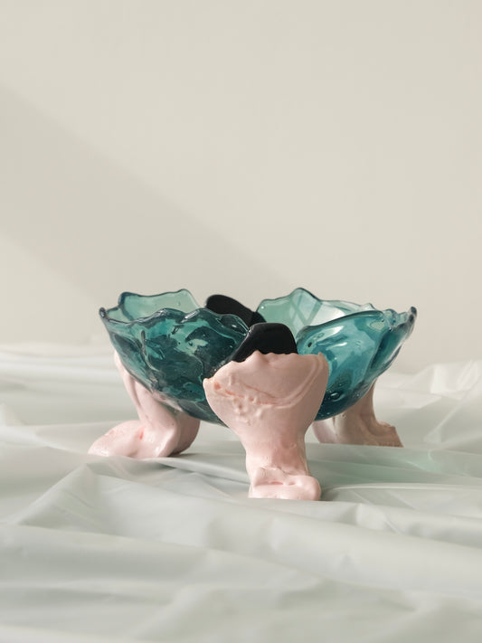 Big Collina Vase(S) design by Gaetano Pesce for Fish Design,Clear Aqua/Grey/Pastel Pink