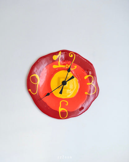 WATCH ME clock design by Gaetano Pesce for Fish Design, now(orange, yellow)