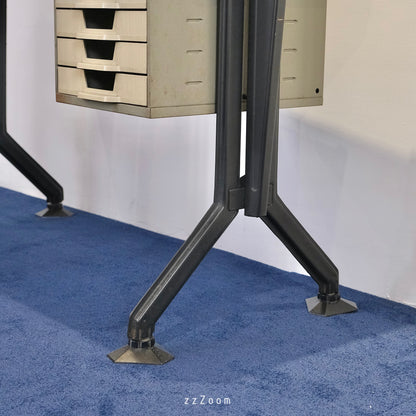 Vintage Arco steel desk design by Studio BBPR for Olivetti, 1960s