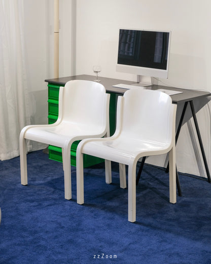 Vintage Dining Chairs Mod.Mito design by Carlo Bartoli for Tisettanta T70, 1969