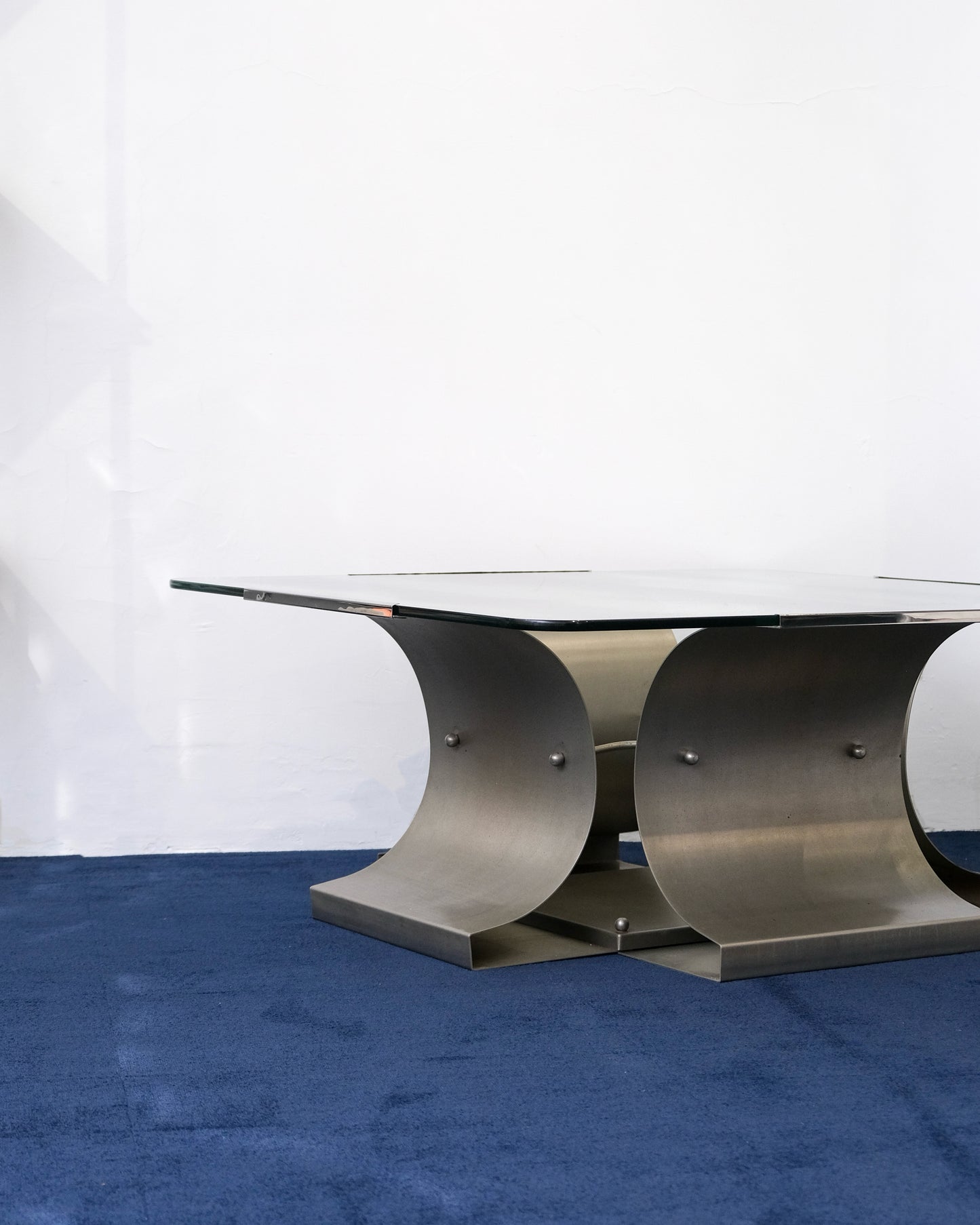 Vintage coffee table by Francois Monnet for Kappa,France 1970s