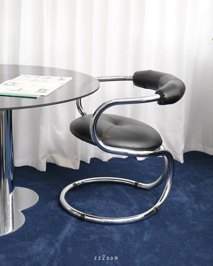 Vintage dining chairs by Rudi Bonzanini for Tecnosalotto, 1970s