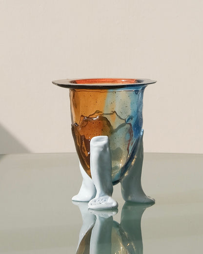 [預購]Amazonia Vase(S) design by Gaetano Pesce for Fish Design,Light Ruby/Light Blue/Brown/Pastel Blue