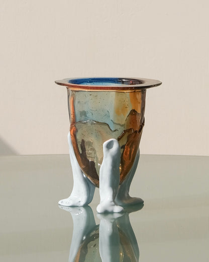 [預購]Amazonia Vase(S) design by Gaetano Pesce for Fish Design,Light Ruby/Light Blue/Brown/Pastel Blue