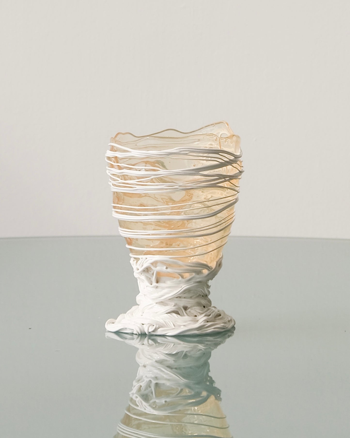 [預購]Spaghetti Vase(S) design by Gaetano Pesce for Fish Design,Clear/White