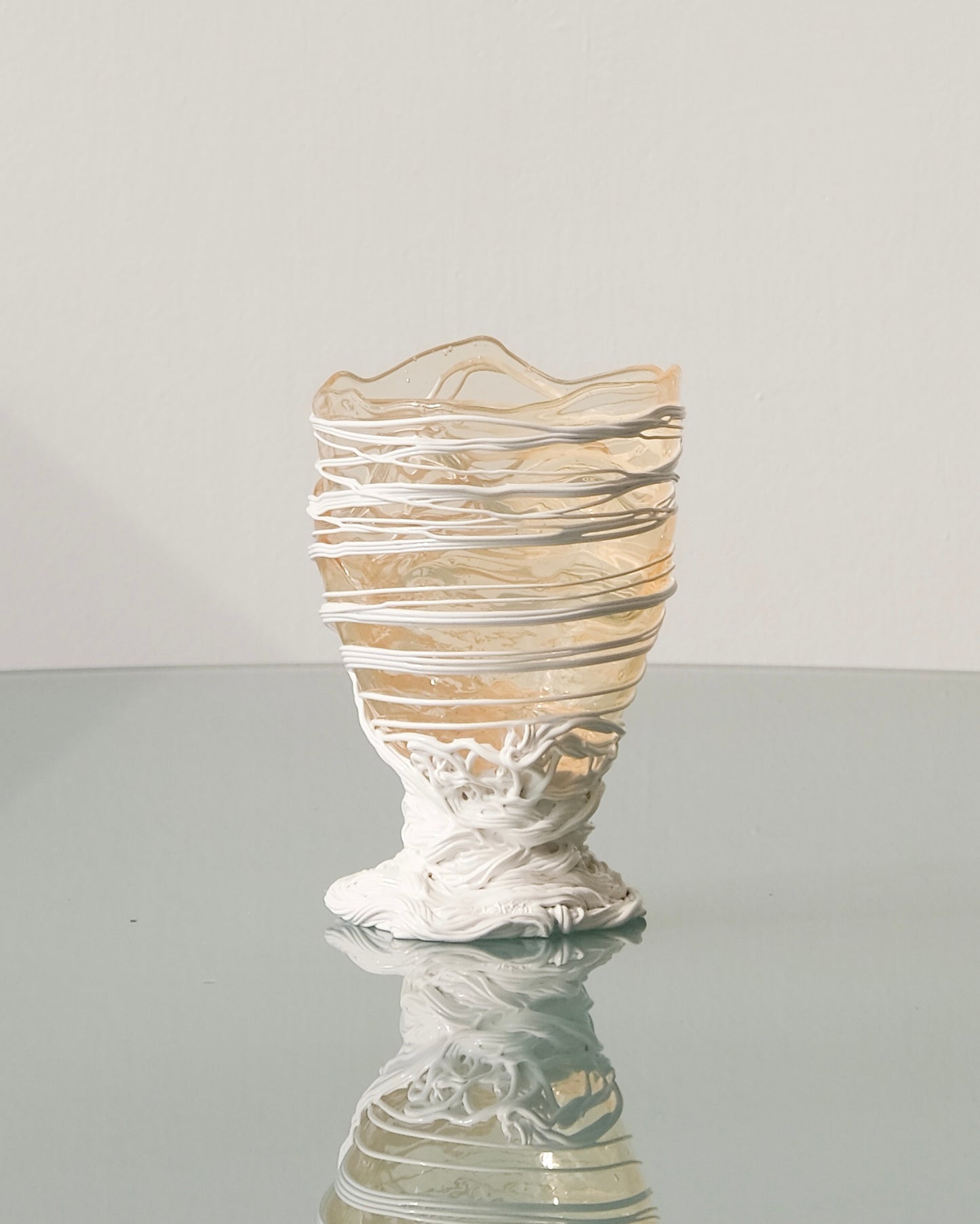 [預購]Spaghetti Vase(S) design by Gaetano Pesce for Fish Design,Clear/White
