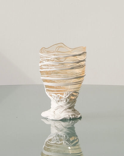 [預購]Spaghetti Vase(S) design by Gaetano Pesce for Fish Design,Clear/White
