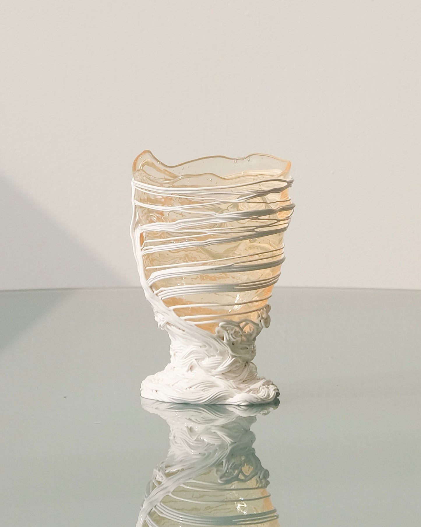 [預購]Spaghetti Vase(S) design by Gaetano Pesce for Fish Design,Clear/White
