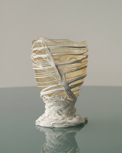 [預購]Spaghetti Vase(S) design by Gaetano Pesce for Fish Design,Clear/White