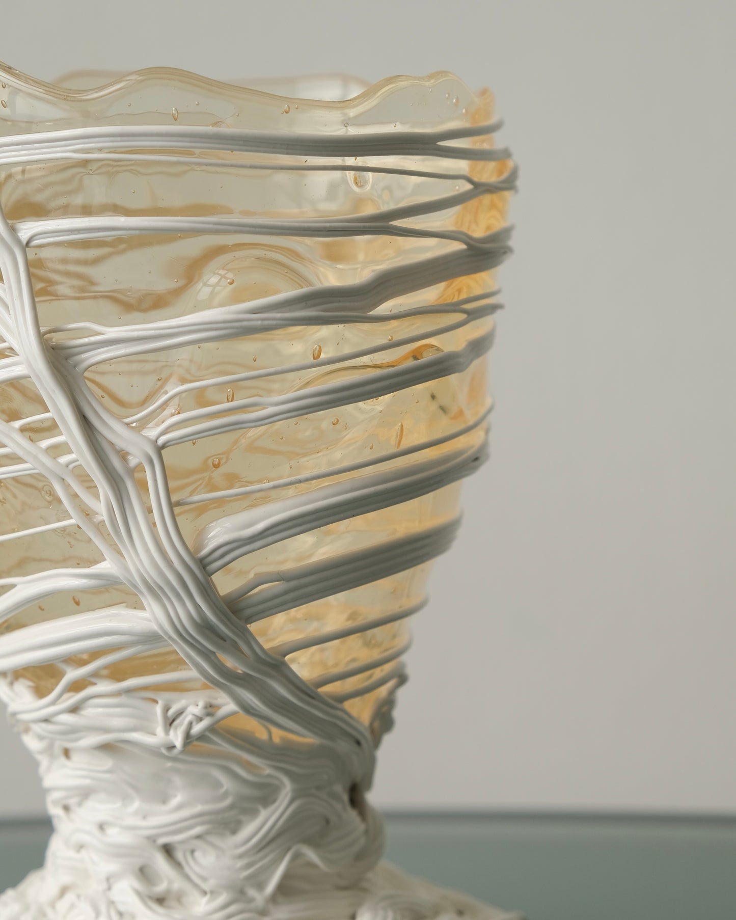 [預購]Spaghetti Vase(S) design by Gaetano Pesce for Fish Design,Clear/White