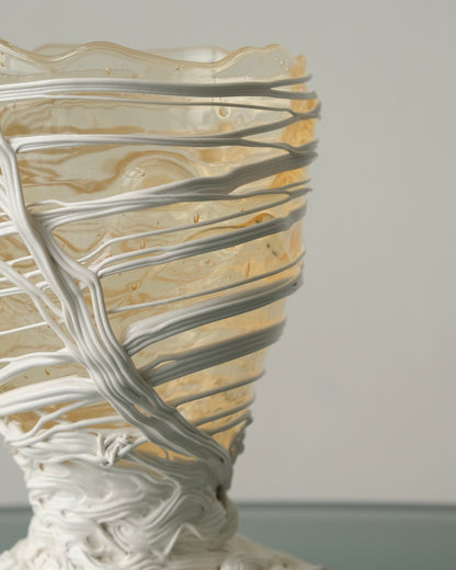 [預購]Spaghetti Vase(S) design by Gaetano Pesce for Fish Design,Clear/White