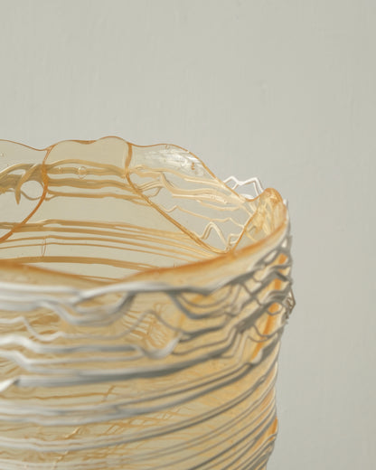 Spaghetti Vase(L) design by Gaetano Pesce for Fish Design,Clear/White