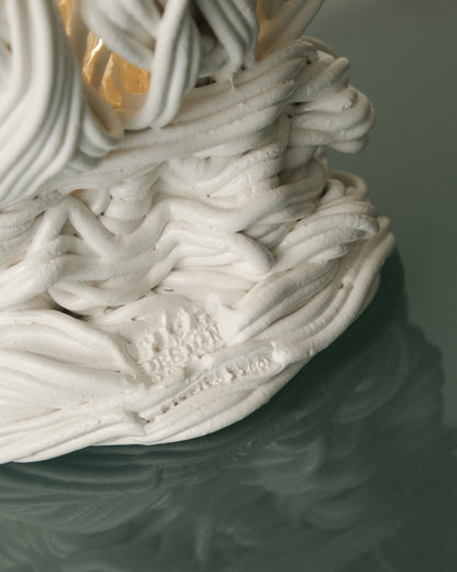 Spaghetti Special Vase(S) design by Gaetano Pesce for Fish Design,Clear/Matt White