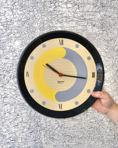 Vintage wall clock by Guzzini , 1980s