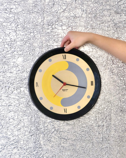 Vintage wall clock by Guzzini , 1980s