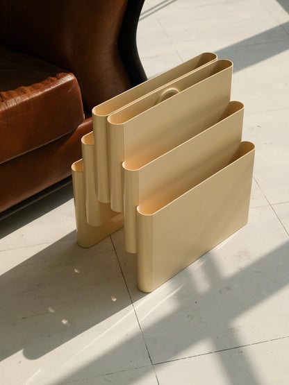 Magazine Rack 4675 design by Giotto Stoppino for Kartell, 1970s(white)