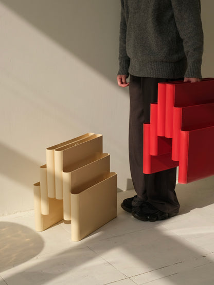 Magazine Rack 4675 design by Giotto Stoppino for Kartell, 1970s(white)